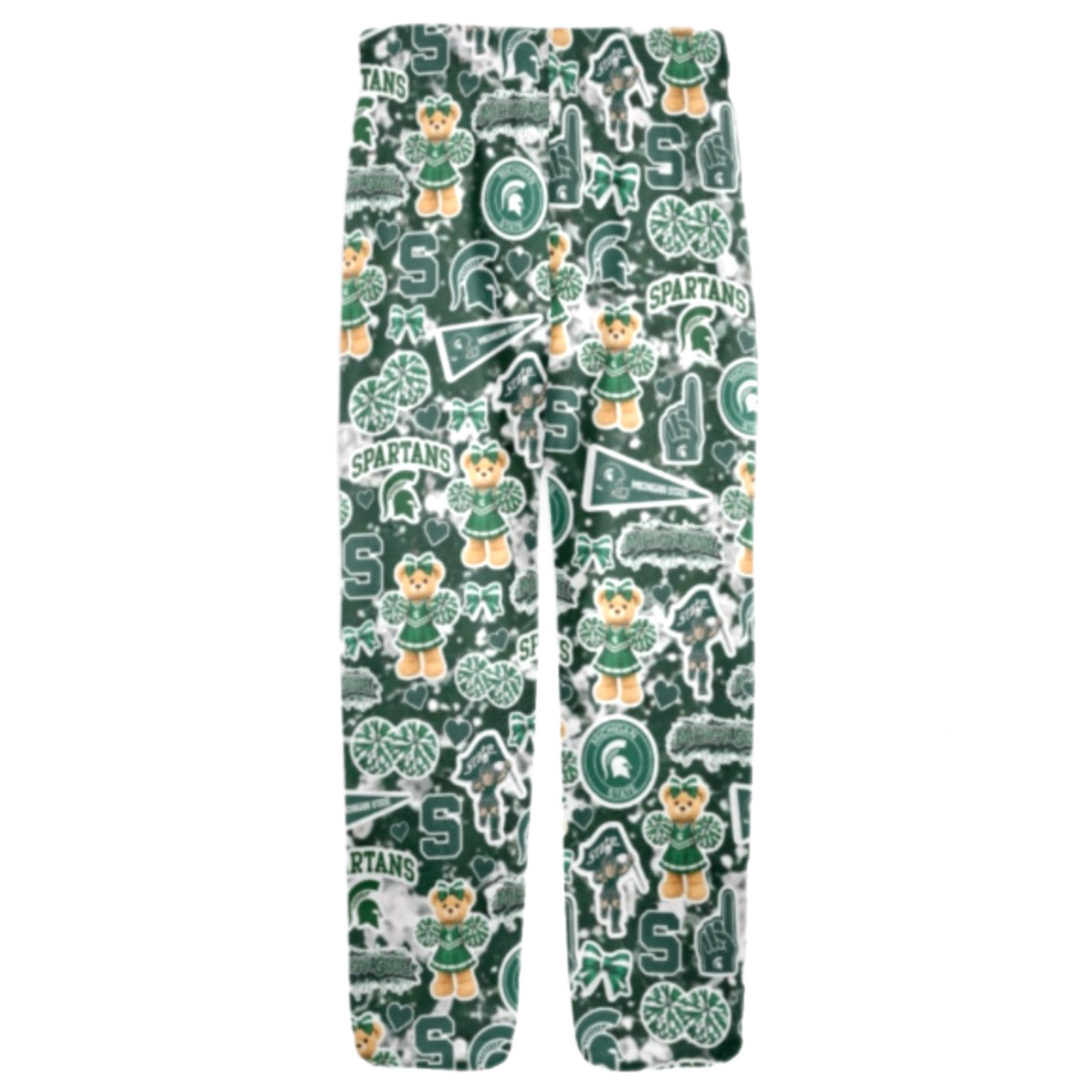 GIRLS Michigan Spartans fleece pants