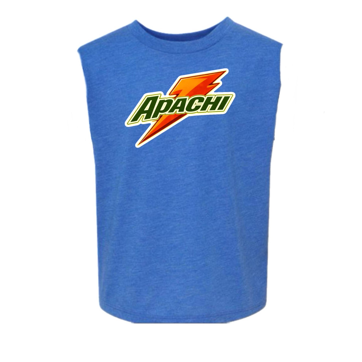 APACHI/ APACHI VILLAGE  boys orange bolt tank