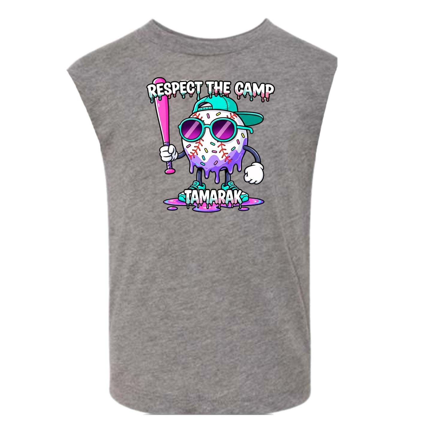Tamarak boys “Respect the camp” tank