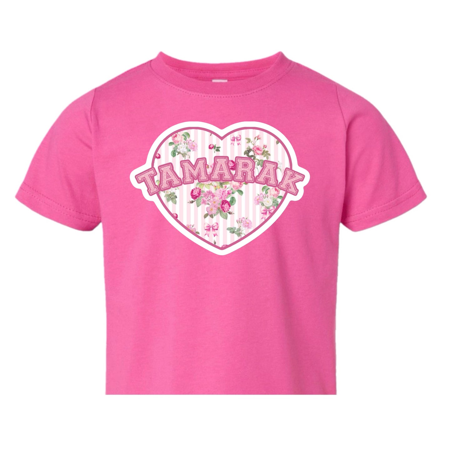 TAMARAK girls floral heart tee