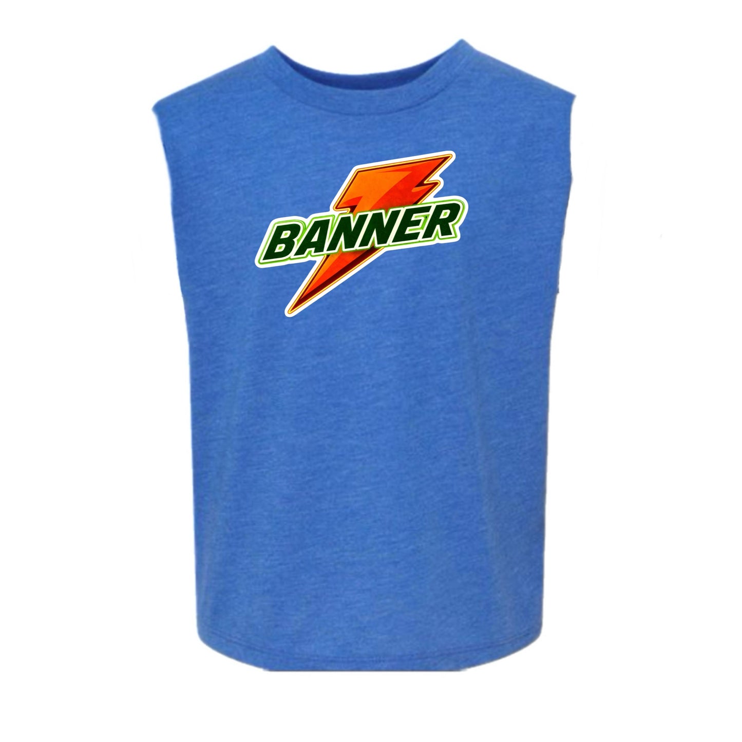 Banner boys orange bolt tank