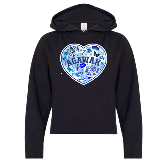 Agawak heart hoodie