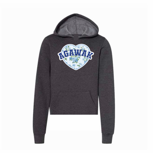 Agawak floral heart hoodie