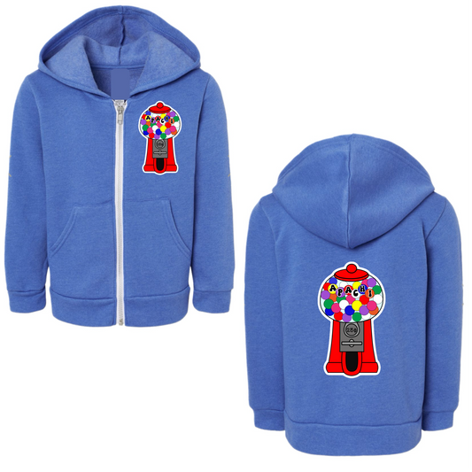 Girls Apachi gum ball zip hoodie