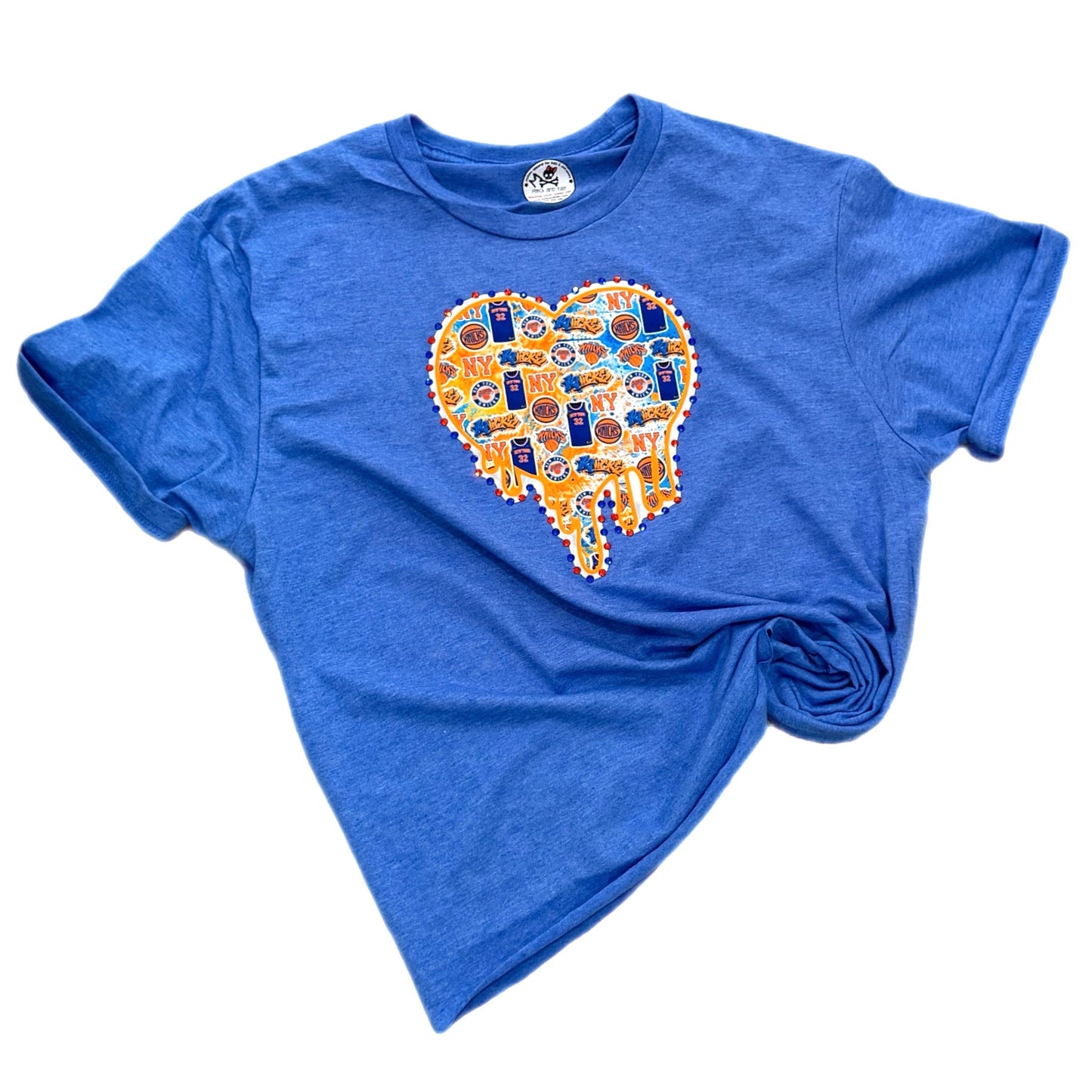 NY Knicks Drippy Heart Tee