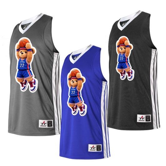 Kansas boys basketball bear jersey