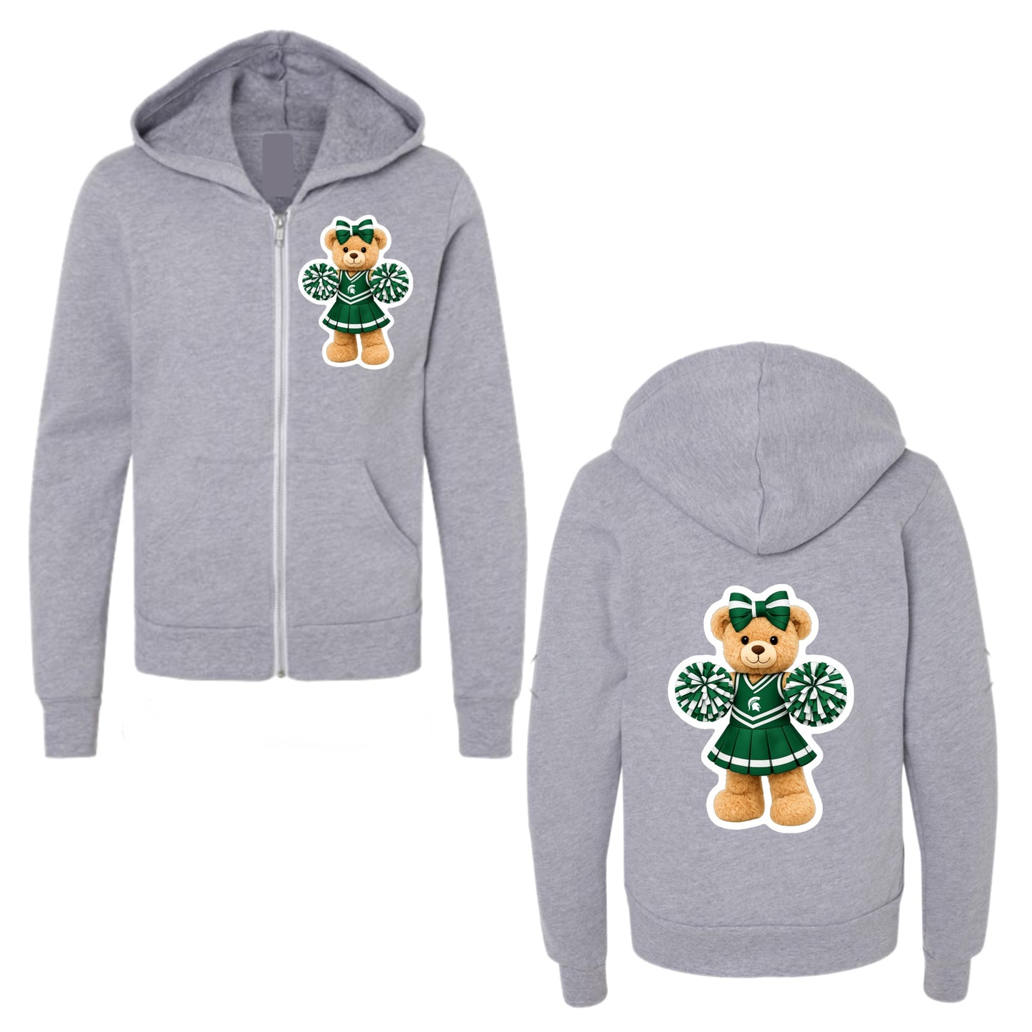 Michigan State Cheerleader Zip-Up