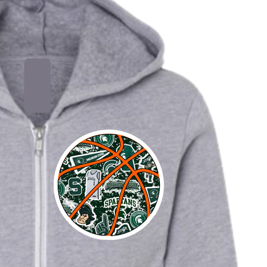 Michigan State basketball zip hoodie