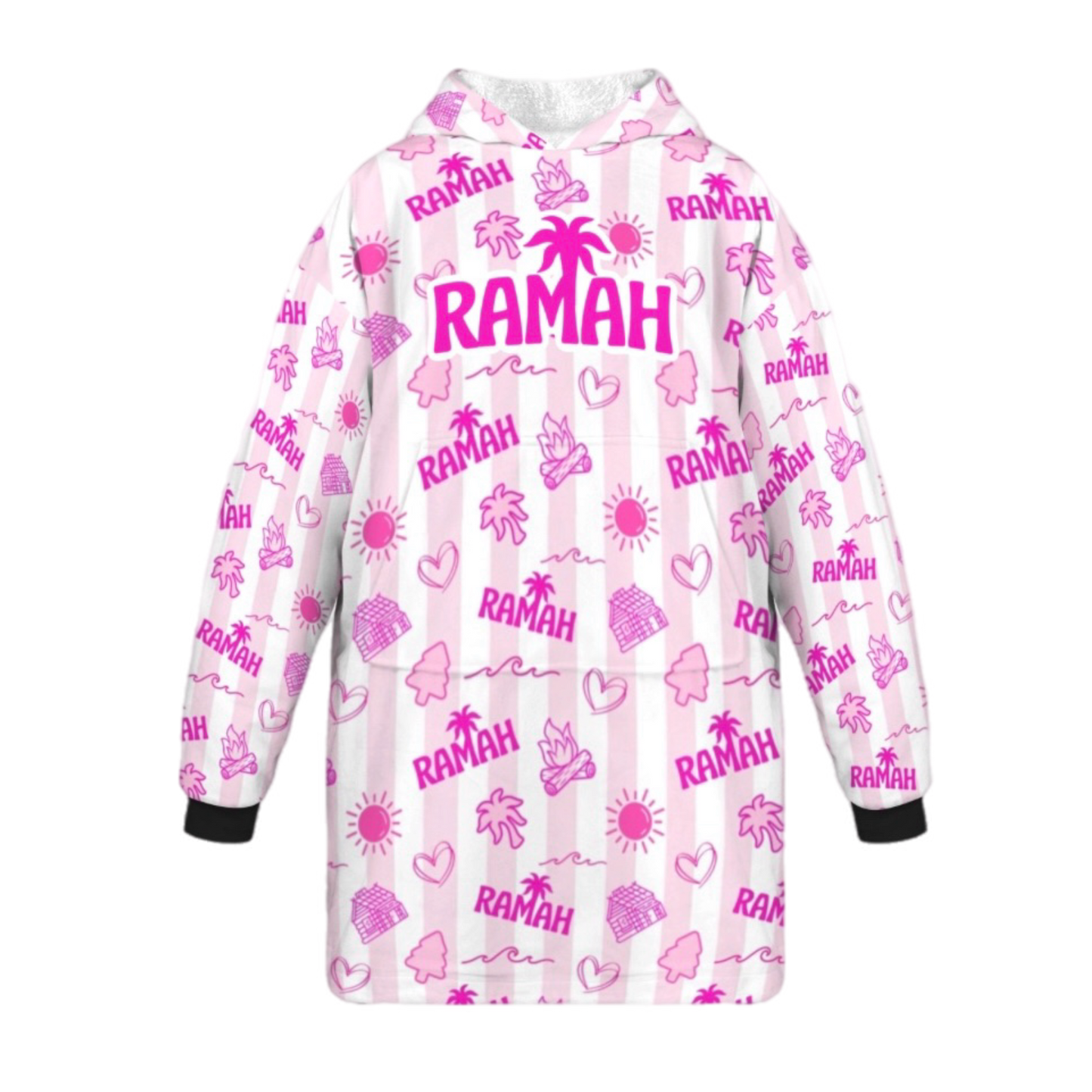 Ramah "Pink Palm" Blanket Hoodie