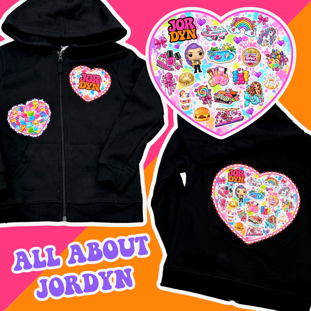 Girls "All About Me" Hoodie