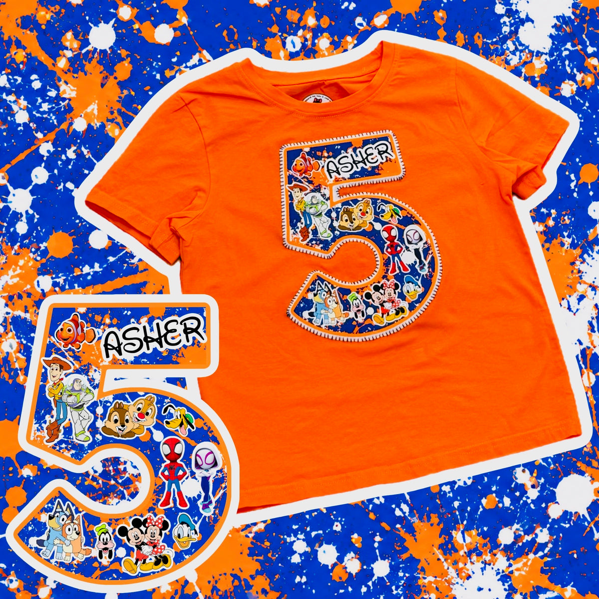 # and Theme Birthday Tees- Boys