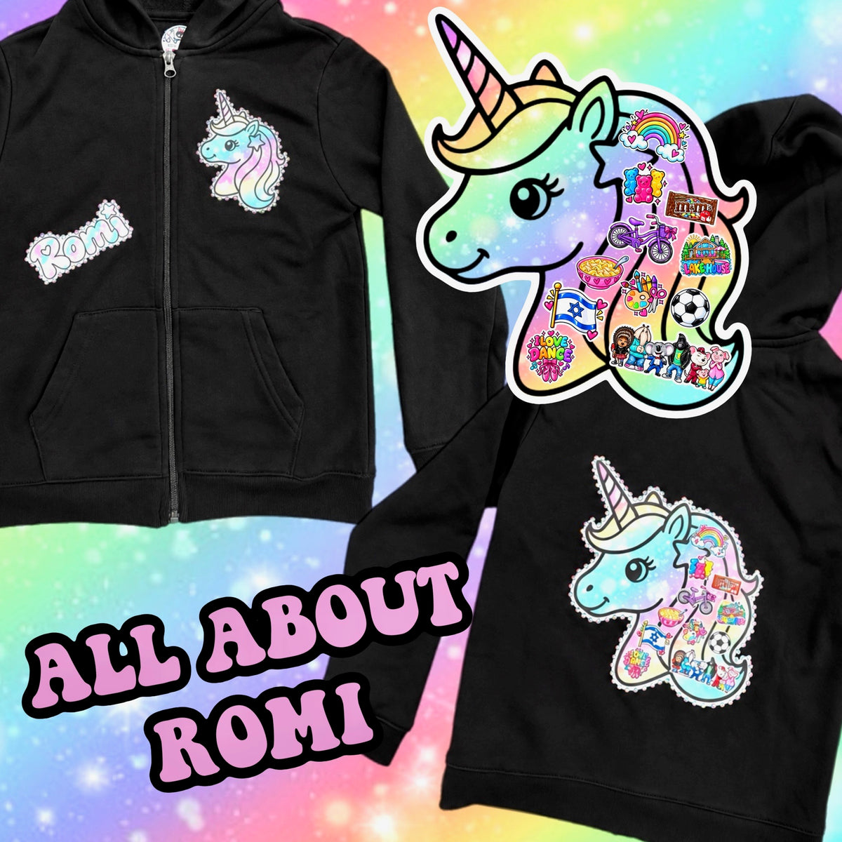 Girls "All About Me" Hoodie