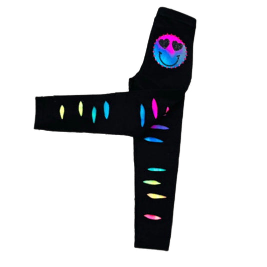 Rainbow tie dye Girls leggings