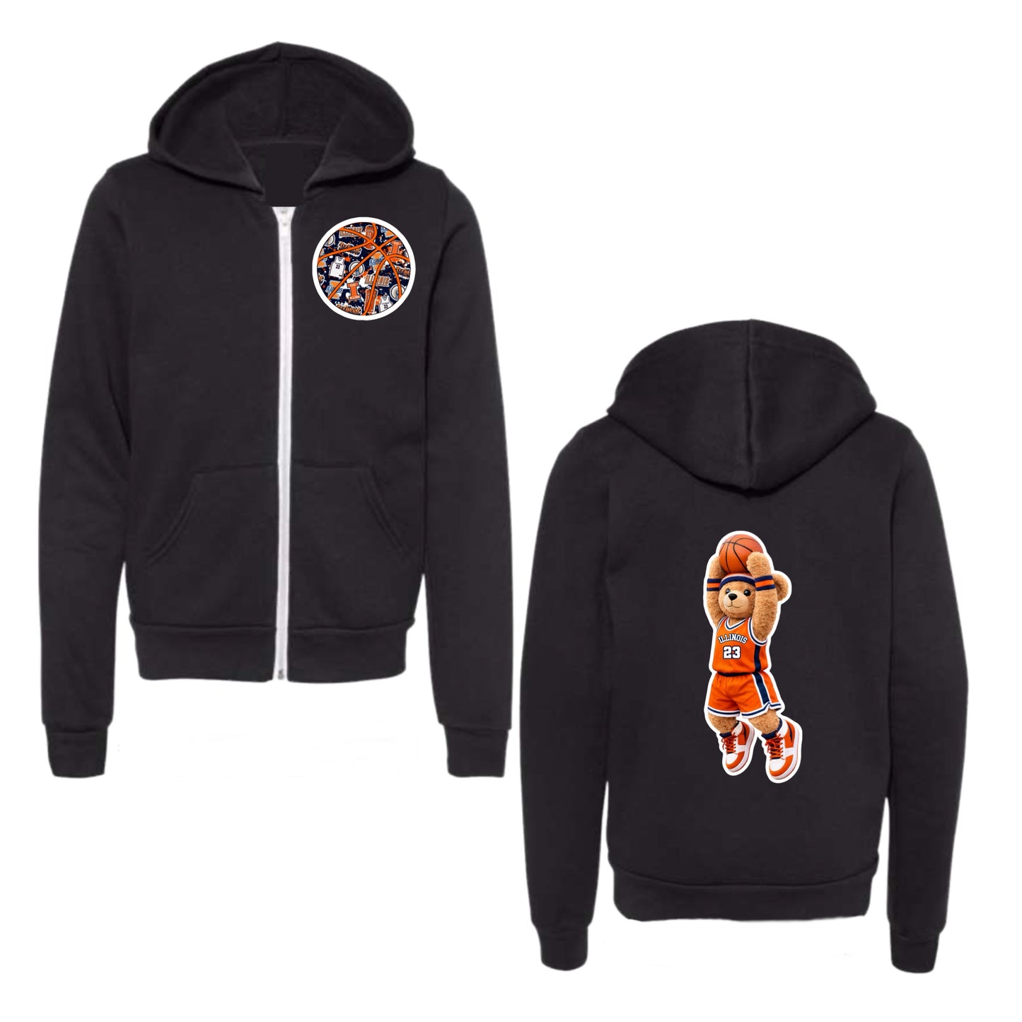 Illinois Basketball Zip-Up