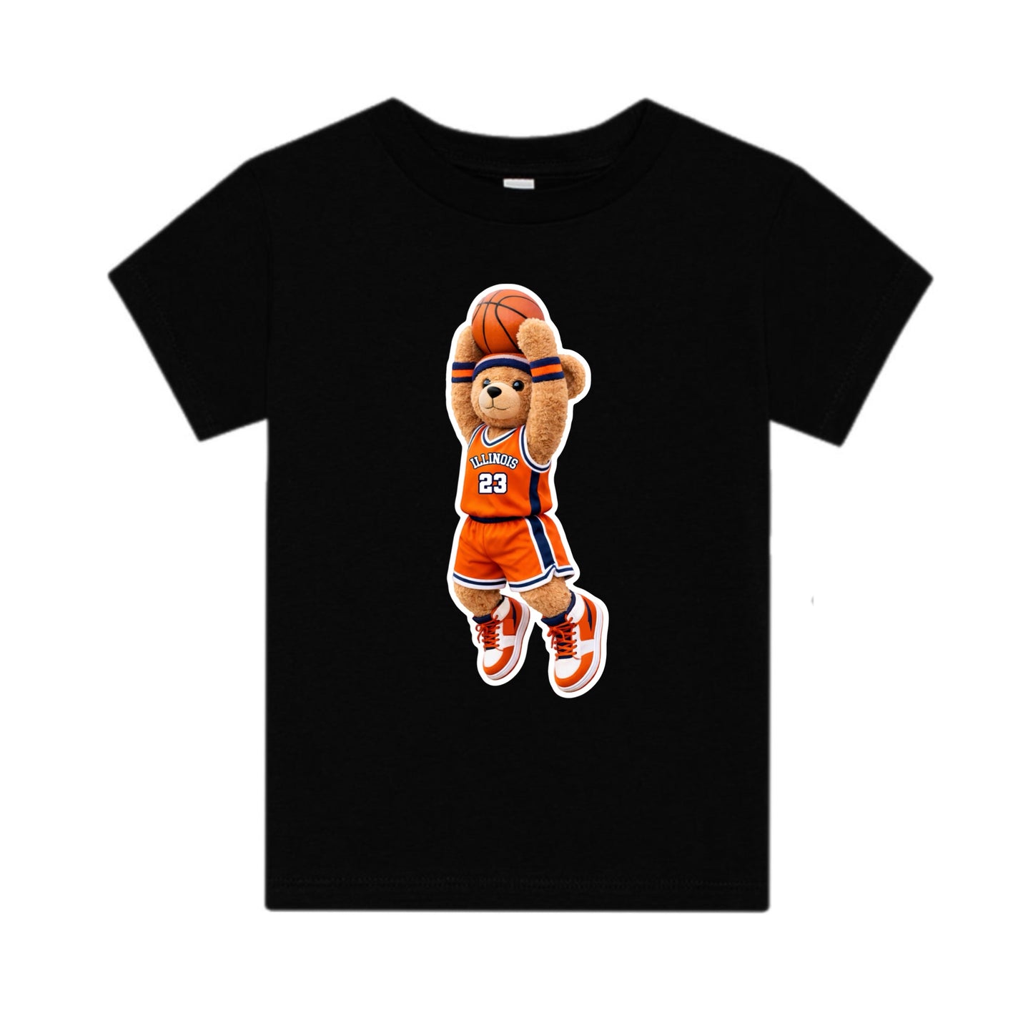 Illinois Basketball Bear Tee