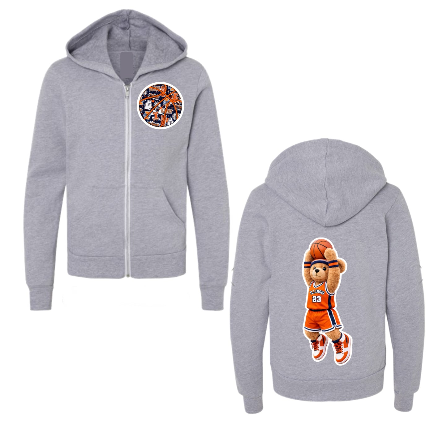 Illinois Basketball Zip-Up