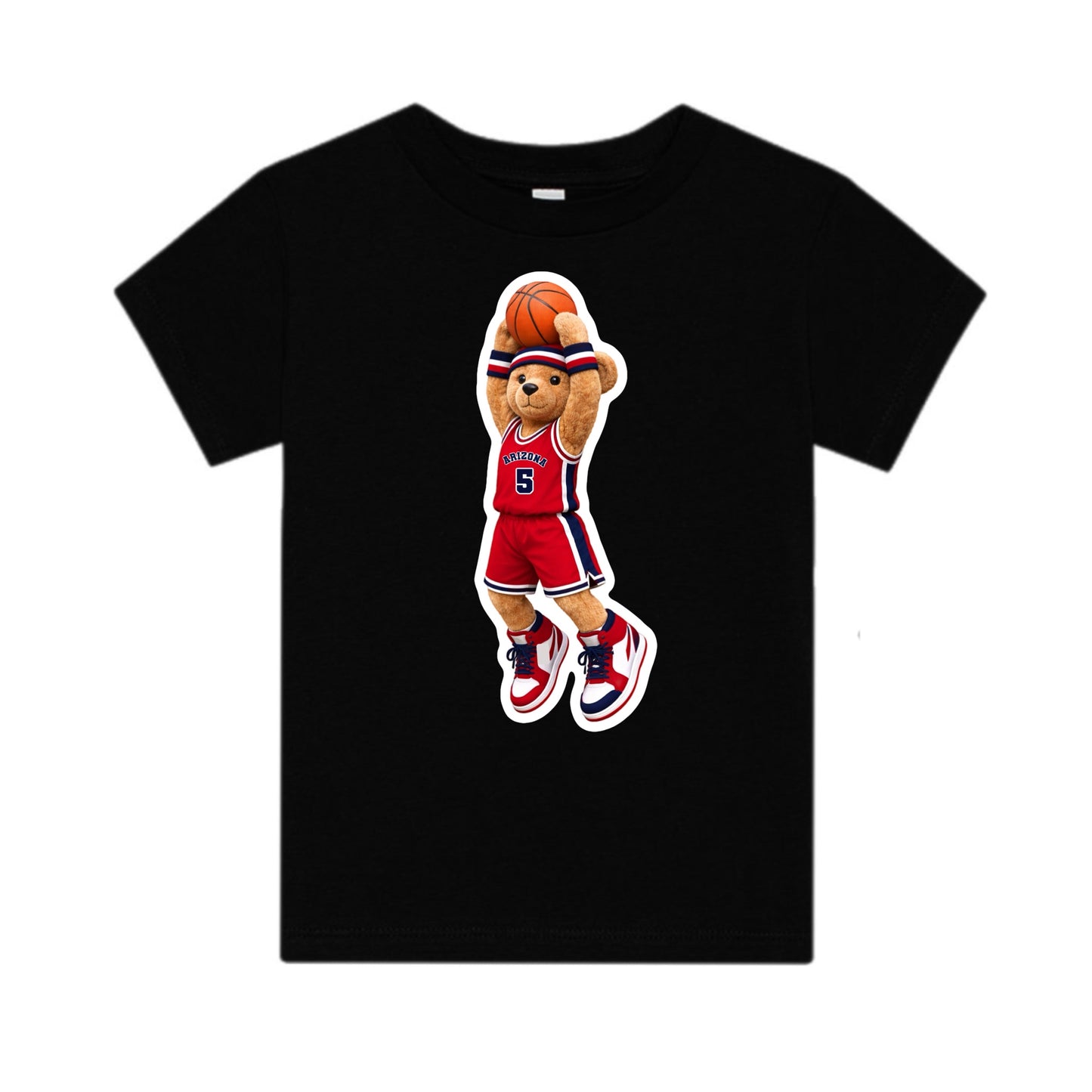 Arizona basketball bear tee