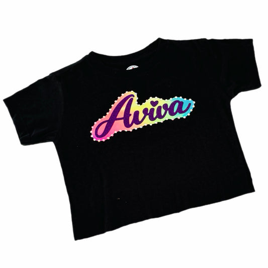 Tie-Dye "Barbie Font" Tee