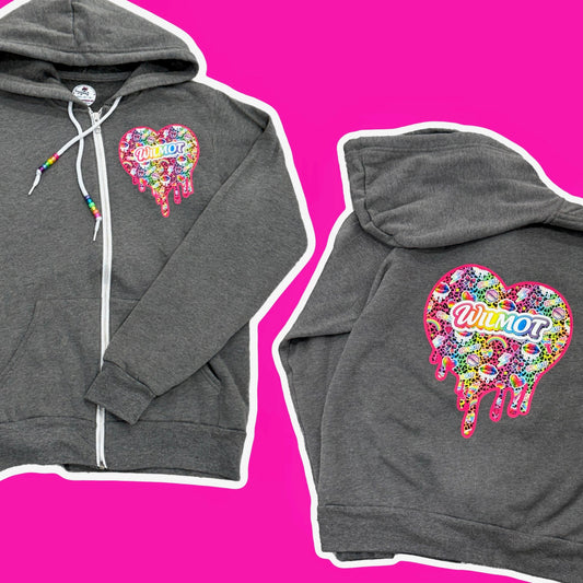 Wilmot Drippy Heart Zip-Up