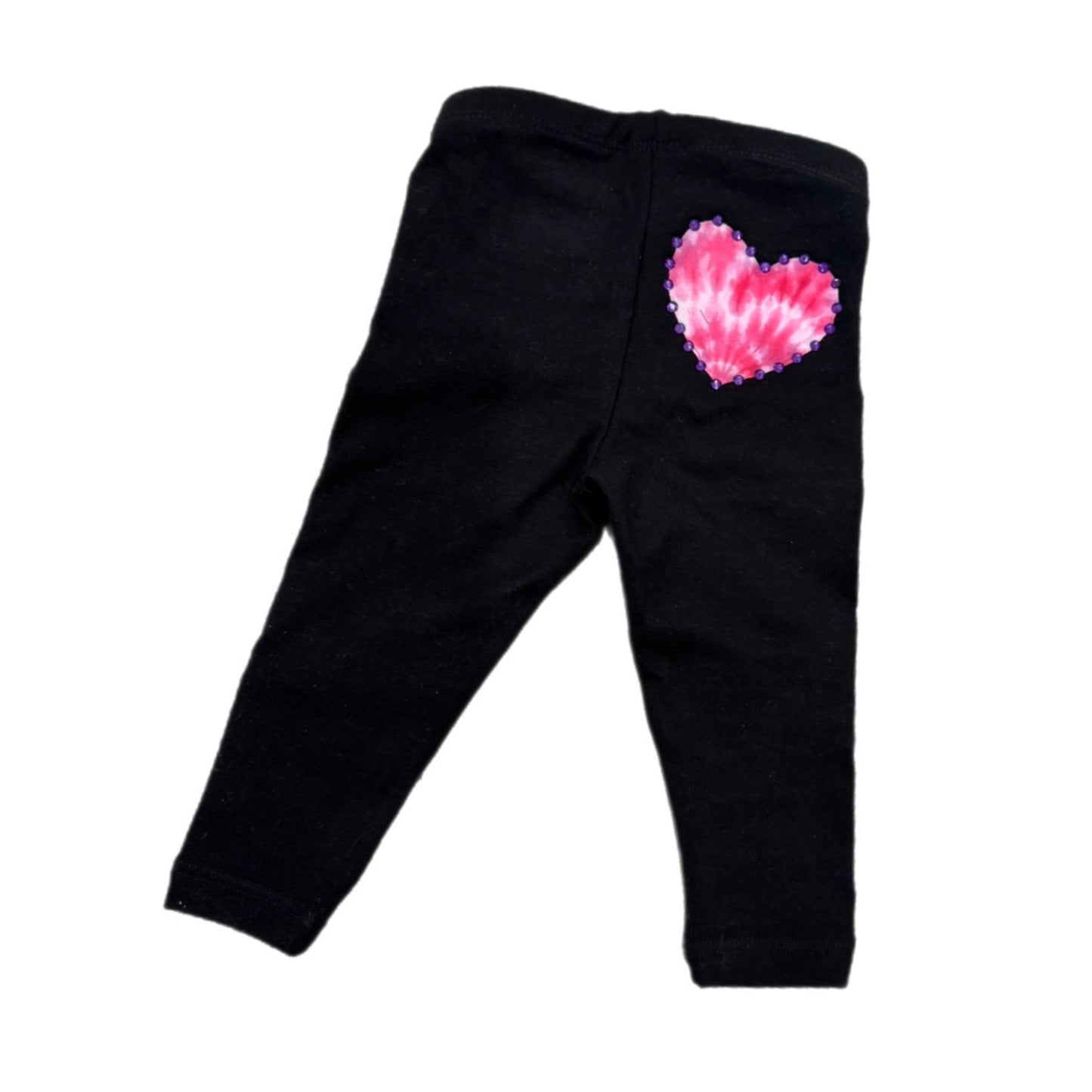 Pink and purple tie dye leggings