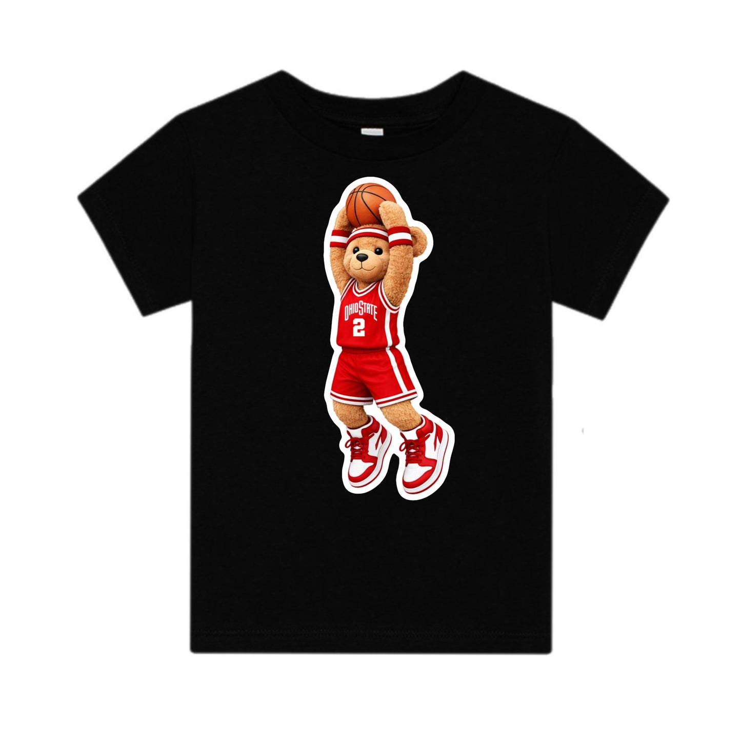 Ohio State basketball bear tee