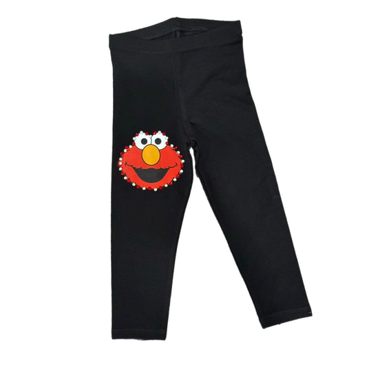 Girls red monster leggings