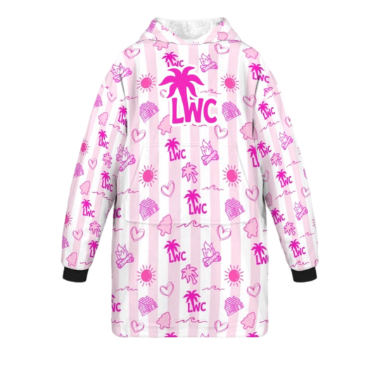 LWC "Pink Palm" Blanket Hoodie