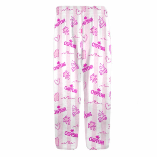 Chippewa Pink Palm Fleece Pants