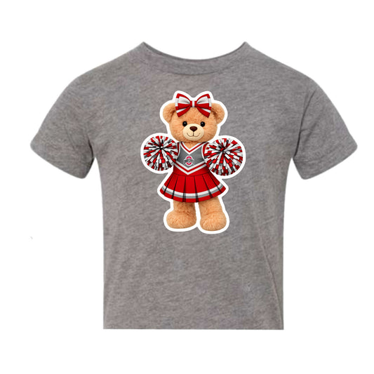 Ohio State Cheerleader bear tee