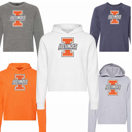 Girls/women’s Illinois logo sweatshirt