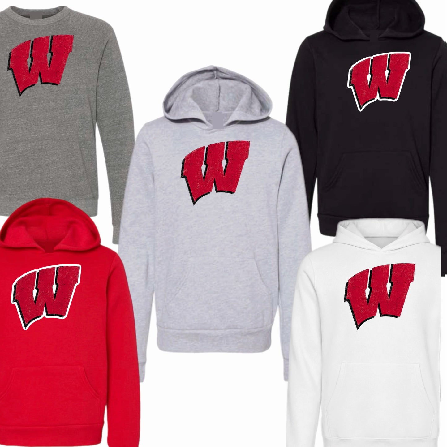 Vintage Wisconsin "W" Sweatshirt