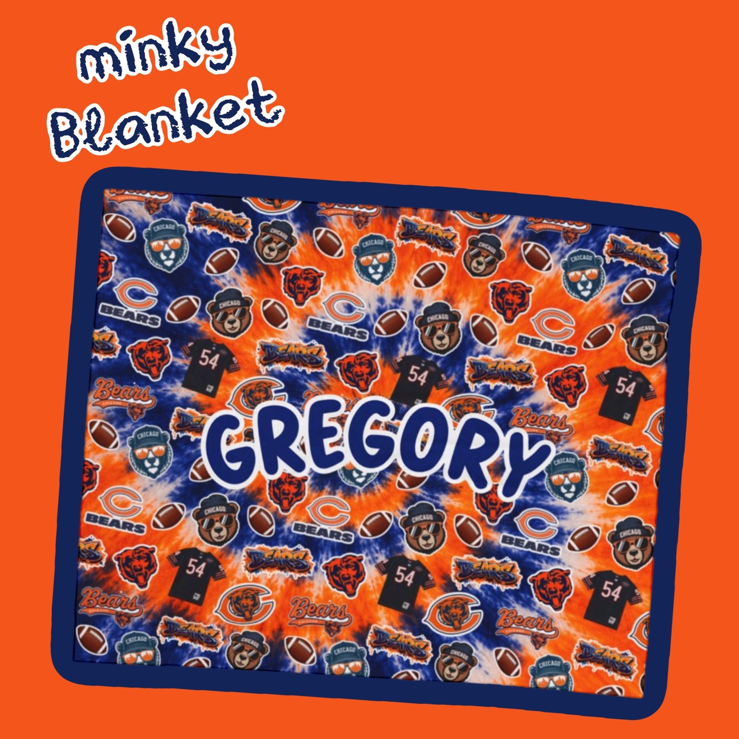Chicago Bears Mink Blanket