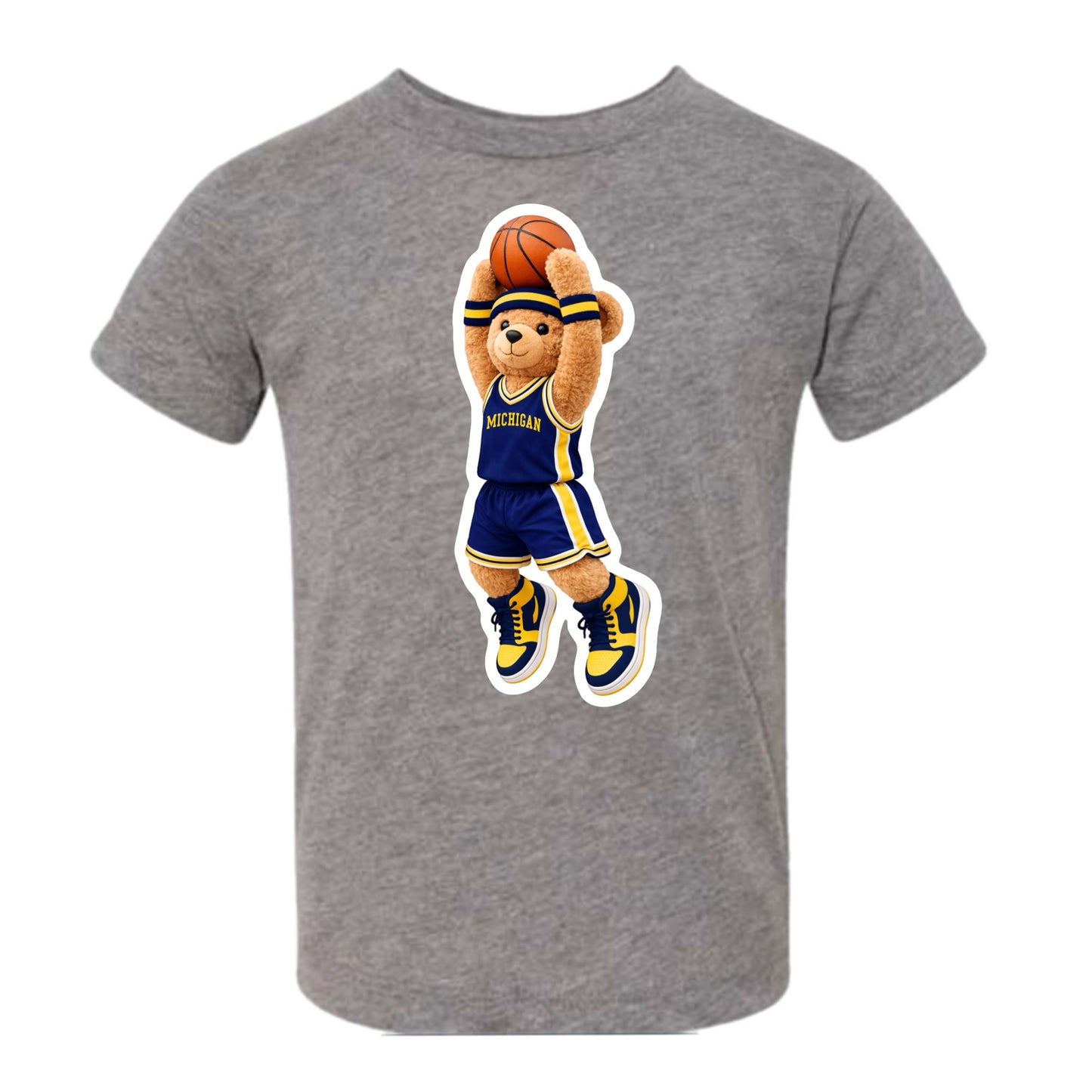 Michigan basketball bear tee