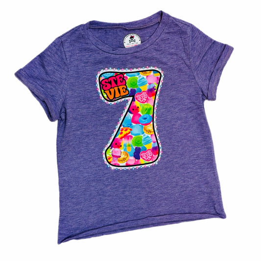 # and Theme Birthday Tee- Girls