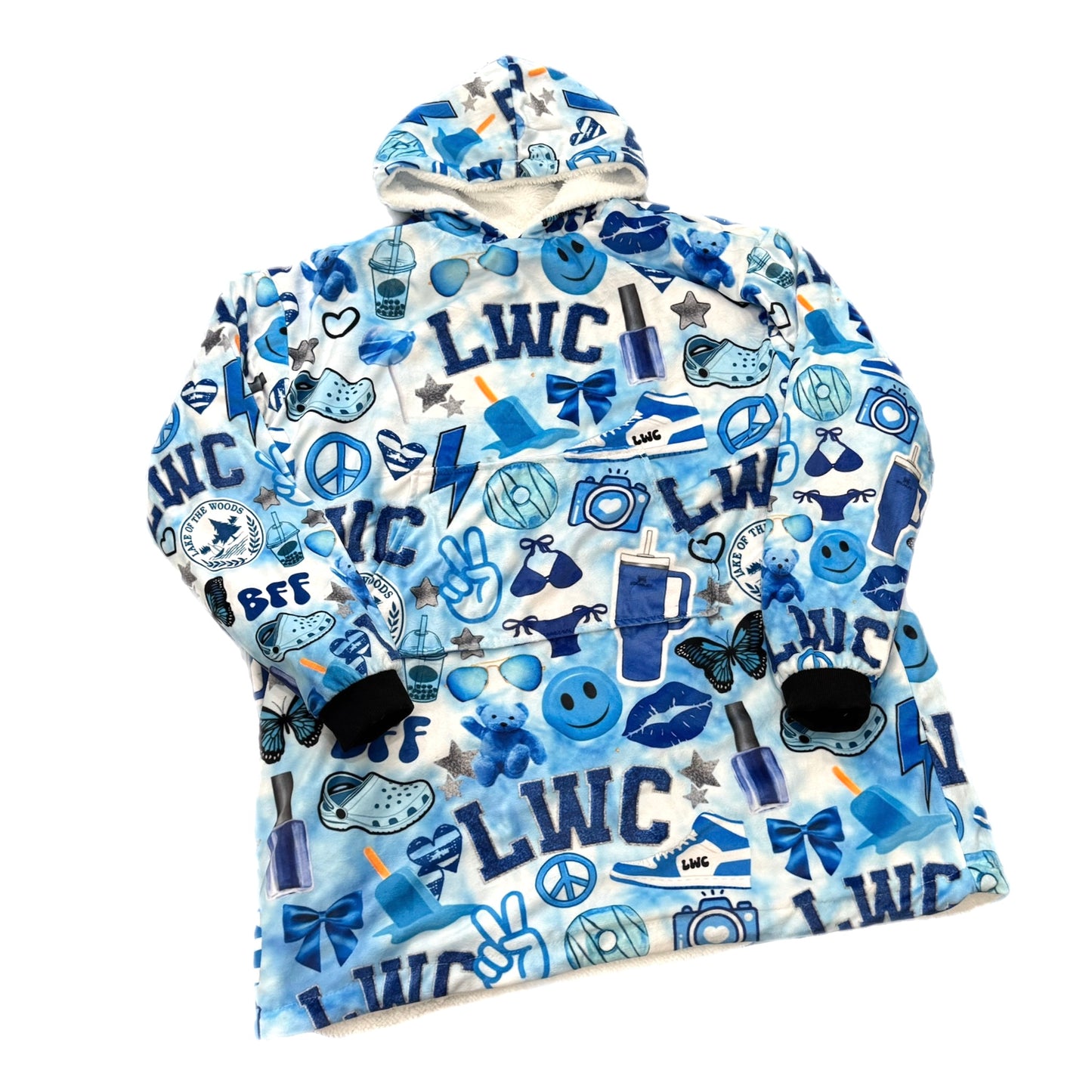 LWC  girls/women’s fleece blanket hoodie