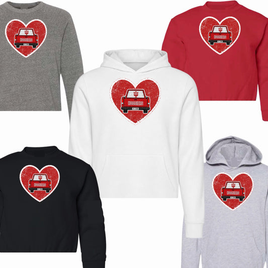 Vintage Indiana Heart Truck Sweatshirt