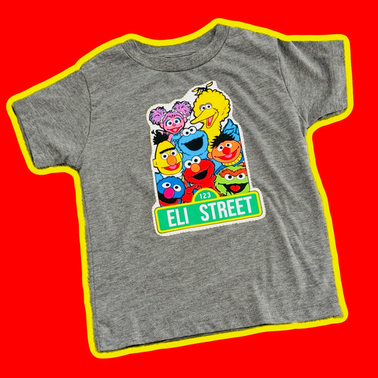 Sesame Street Custom Name Tee