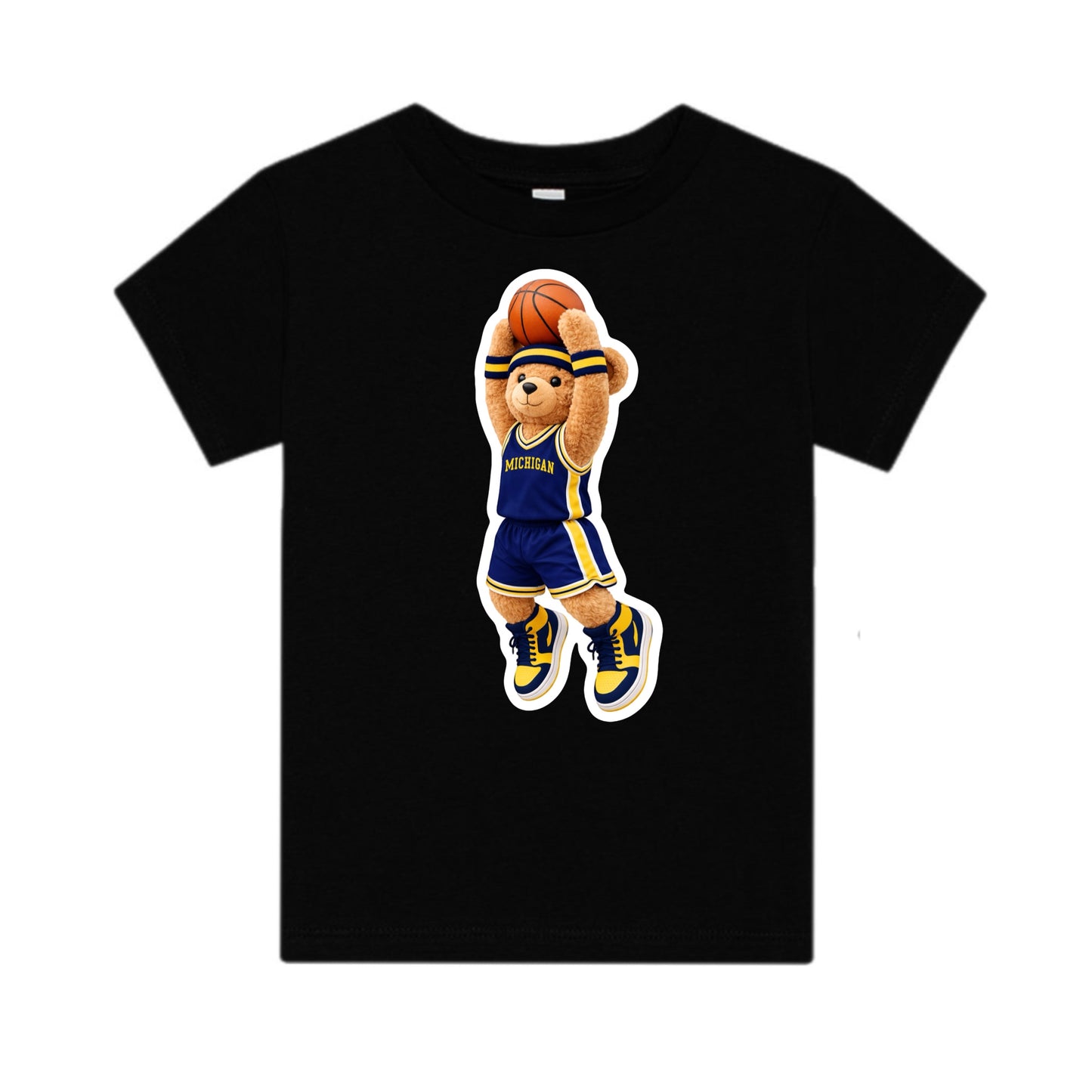 Michigan basketball bear tee