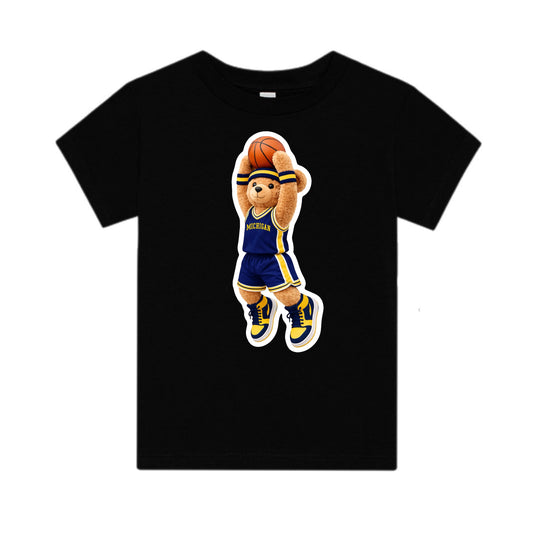 Michigan basketball bear tee