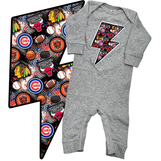 Chicago Sports Bolt Romper
