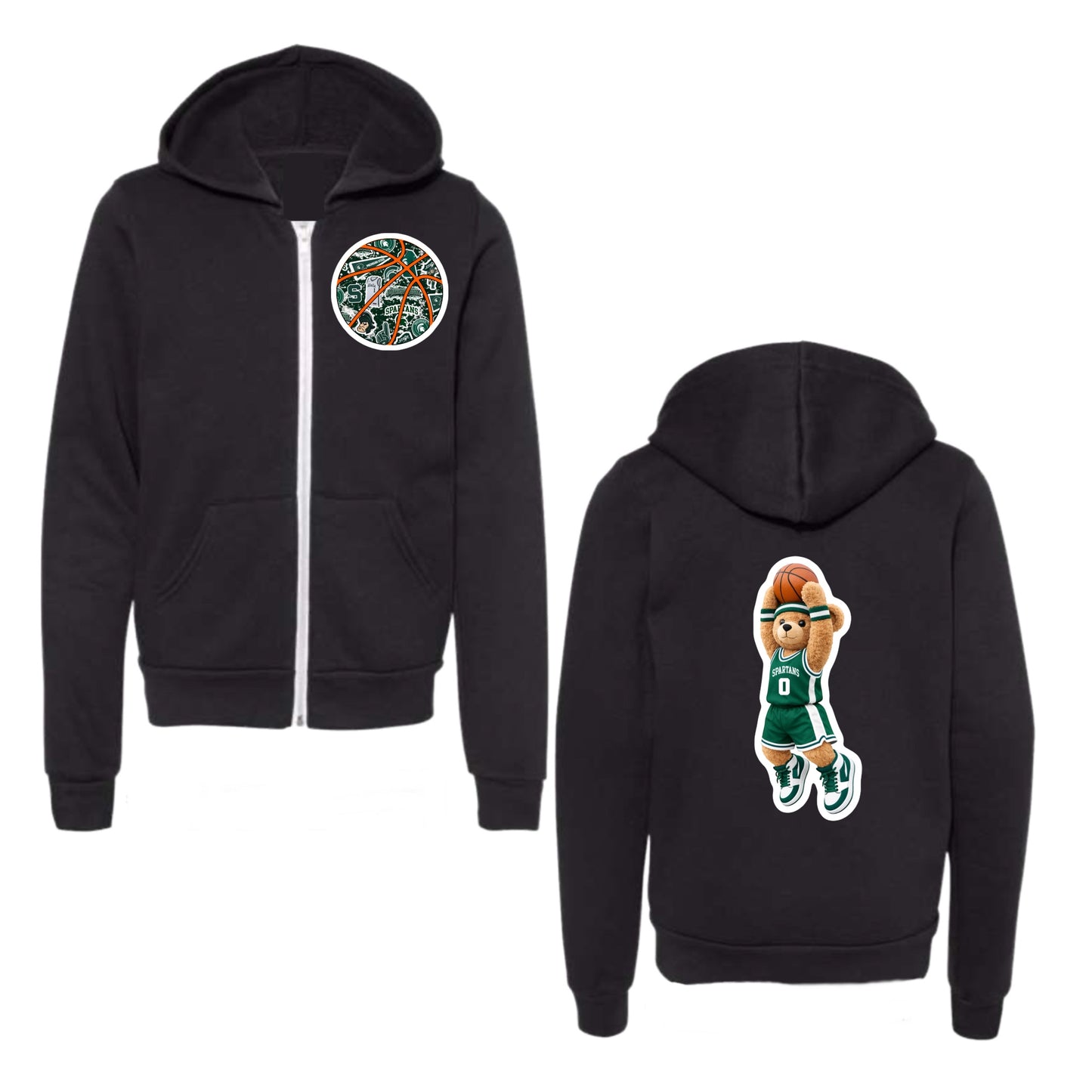 Michigan State basketball zip hoodie