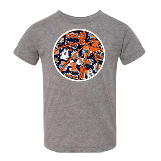 Illinois basketball tee