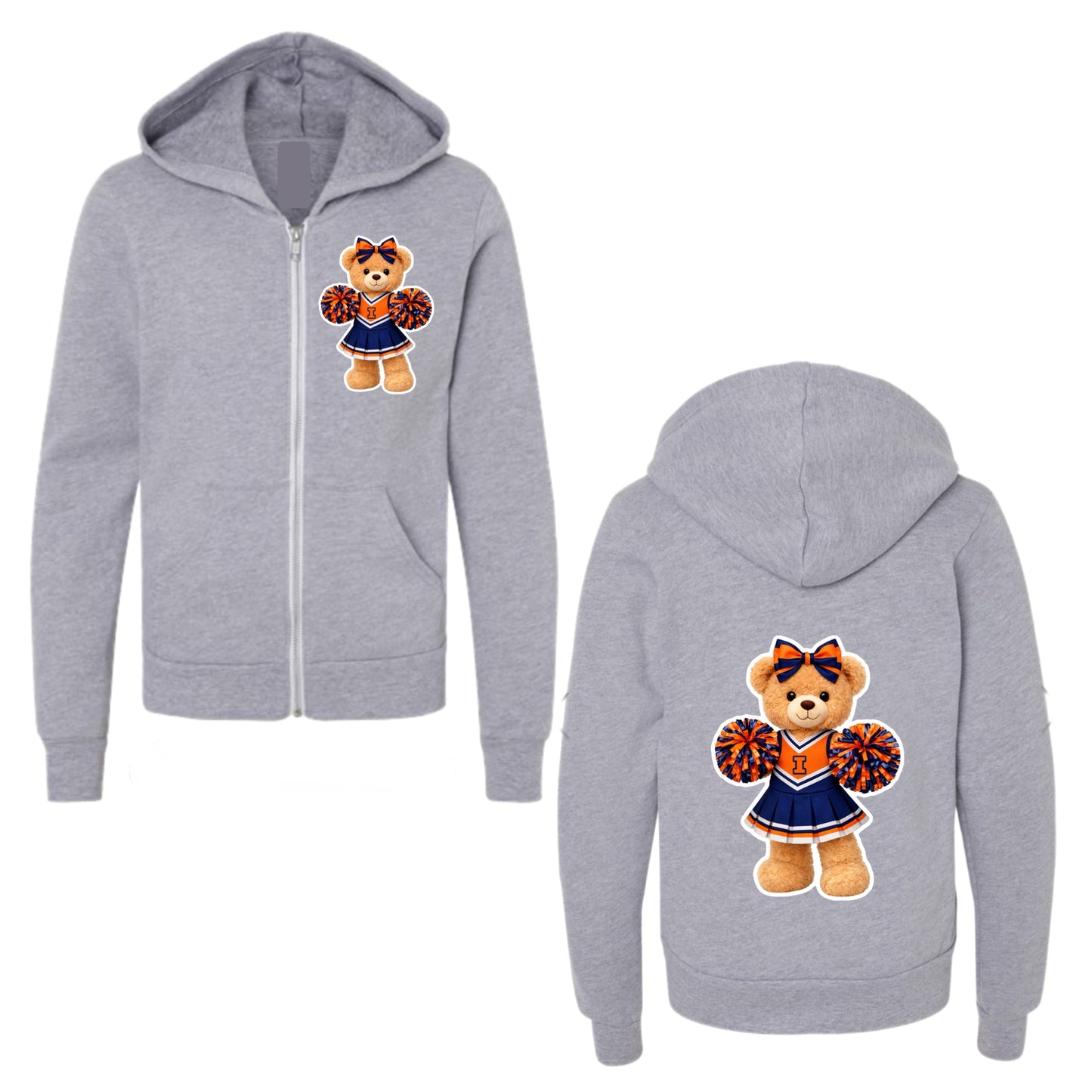 Illinois Cheerleader Zip-Up