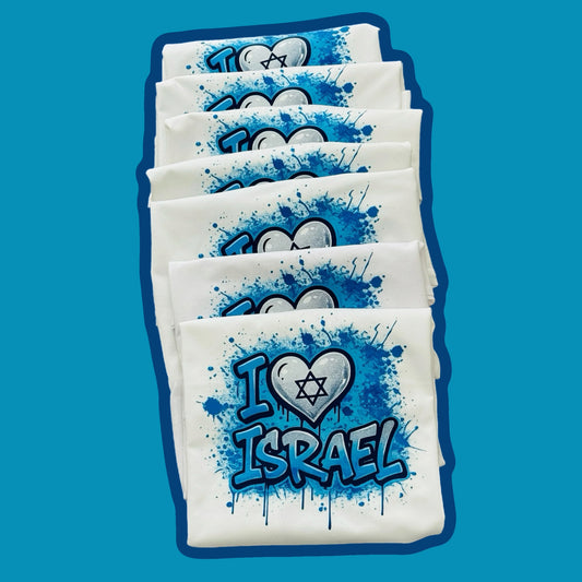 "I love Israel" Graffiti Tee