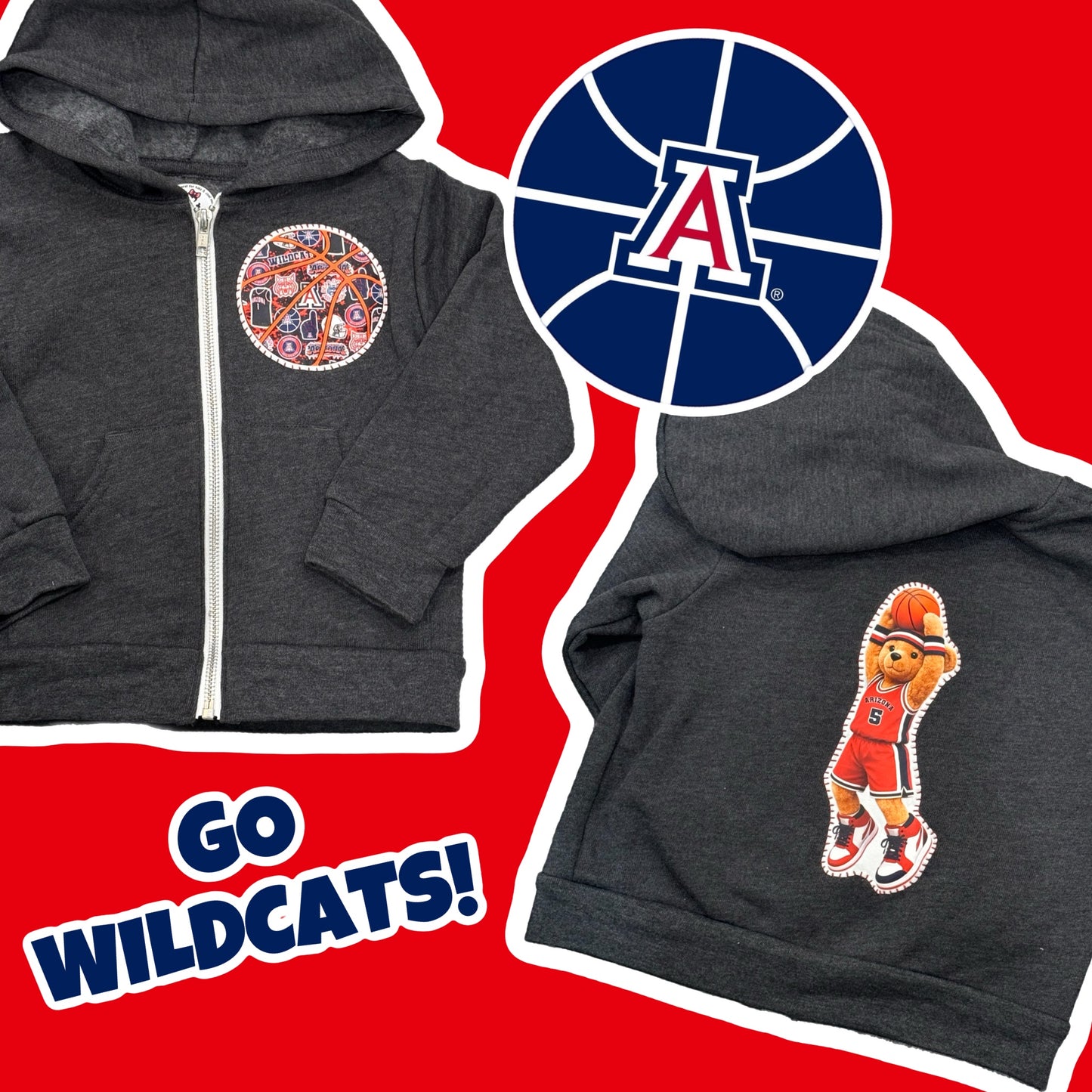 Arizona Basketball Zip-Up