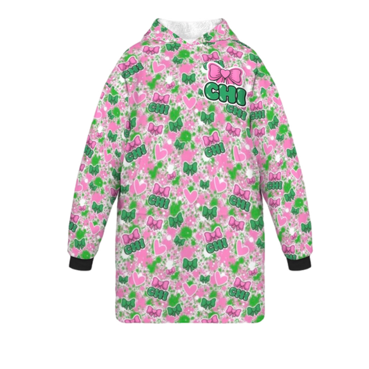 Camp Chi Bow Blanket Hoodie