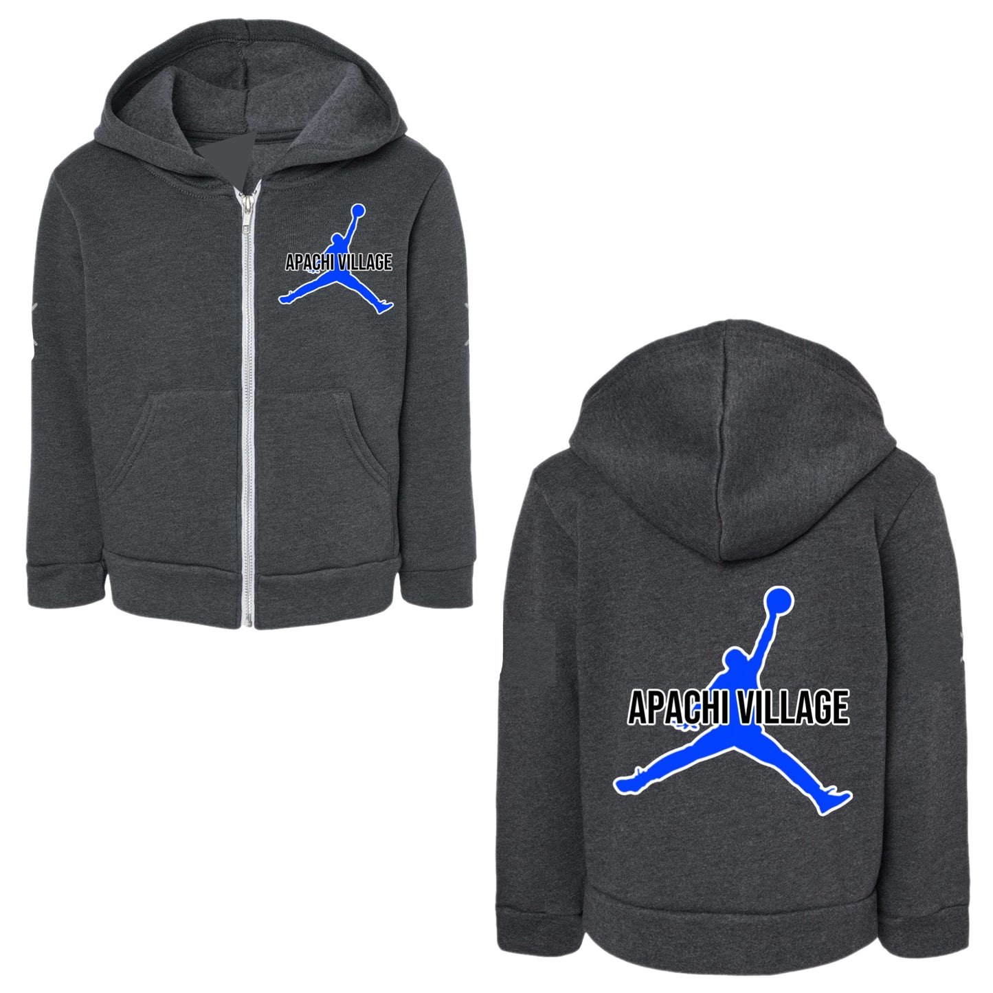 Boys Apachi Village Jordan zip hoodie