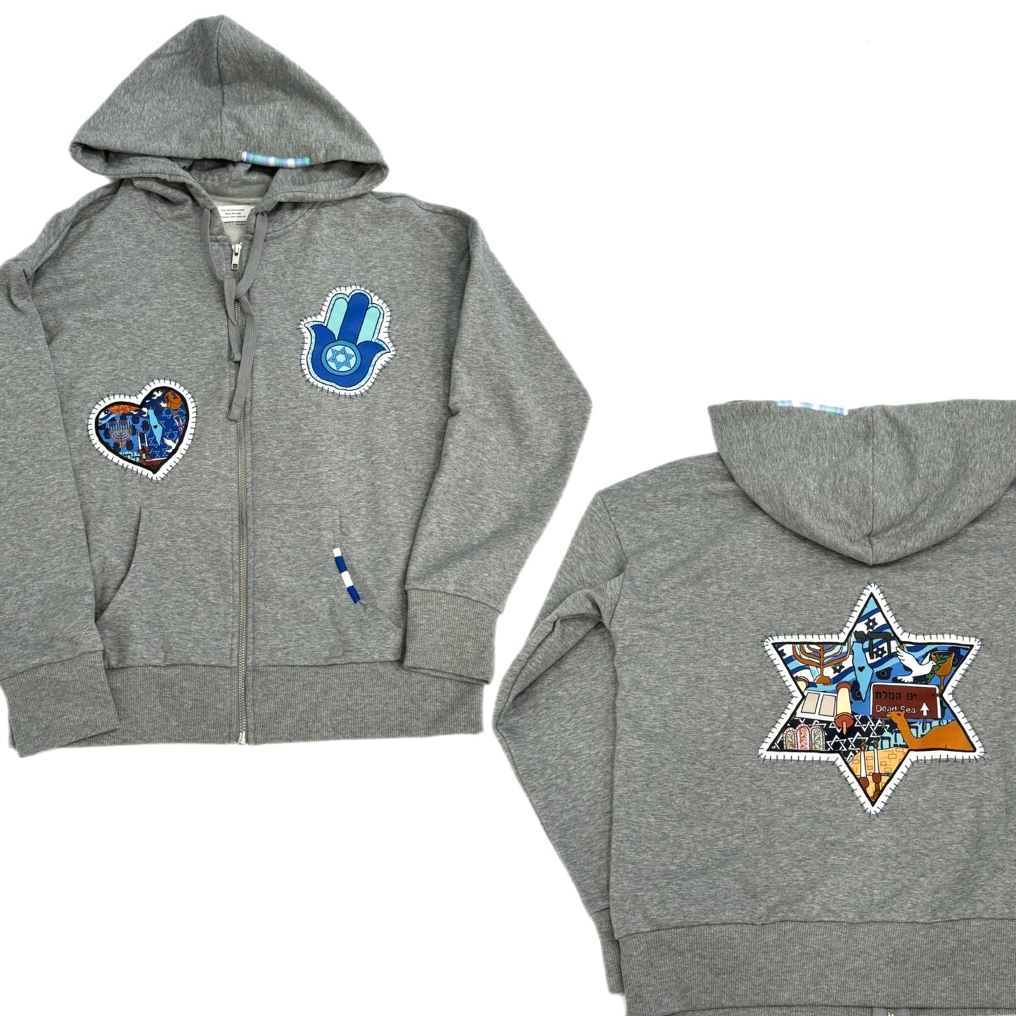 Israel zip hoodie- womens