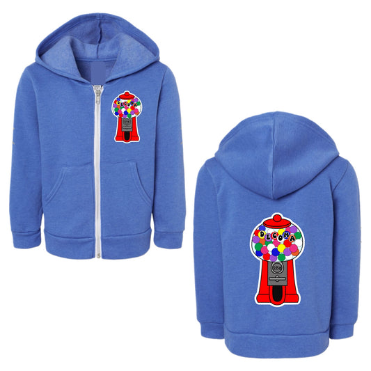 Decoma girls gum ball zip hoodie