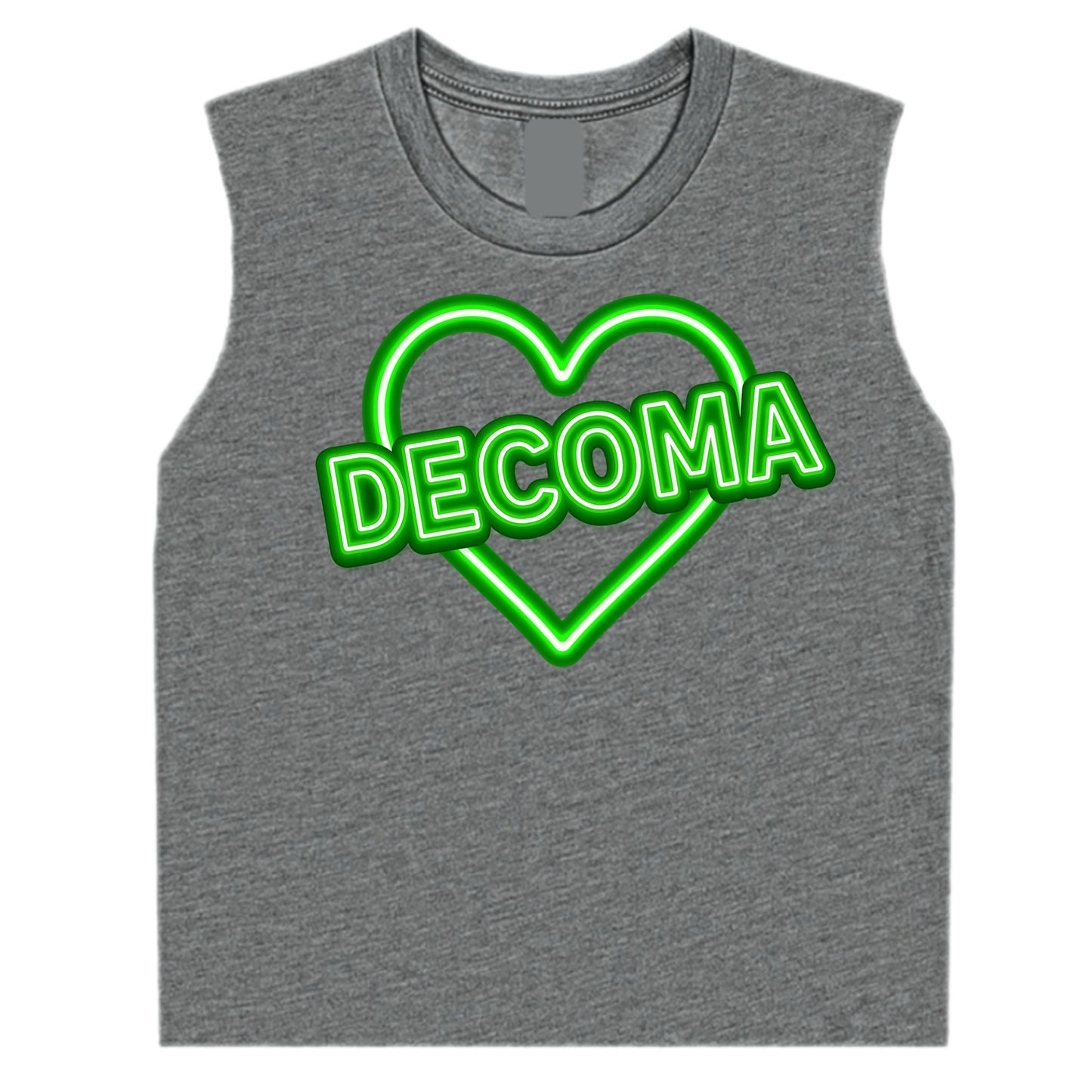 DECOMA Girls/women neon heart tank